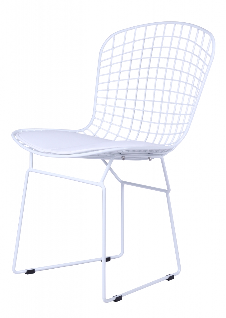 White Wire Dyson Chair Modern Furniture • Brickell Collection