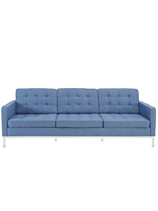 Bateman Blue Wool Sofa