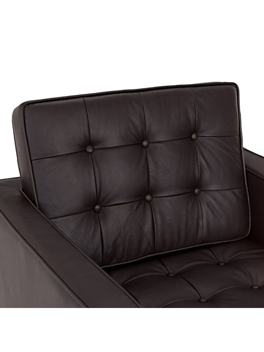 Bateman Leather Sofa Chair Brown 3