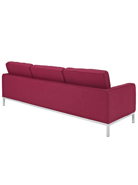 Bateman Red Wool Sofa 2