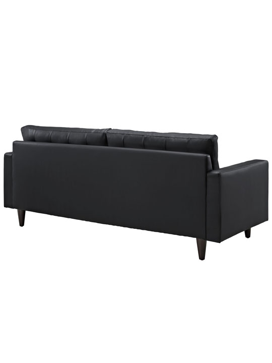 Black Leather Bedford Sofa 3