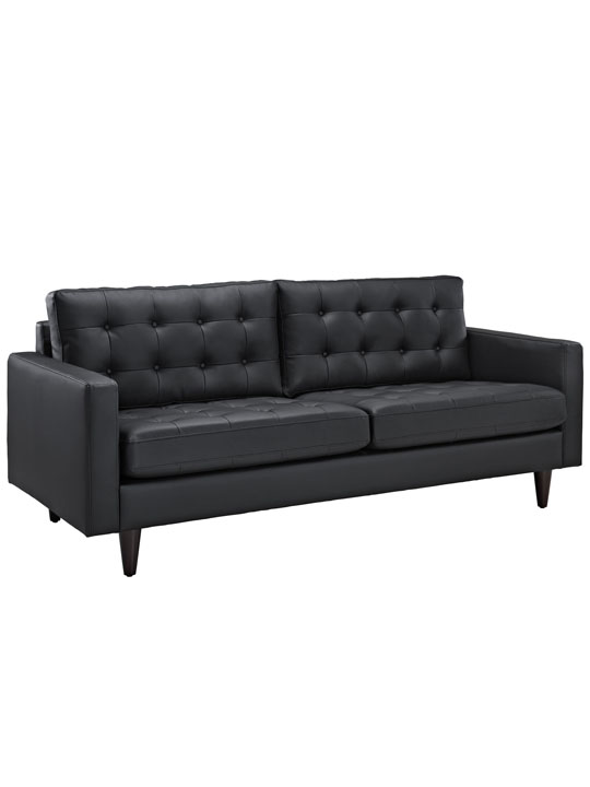Black Leather Bedford Sofa