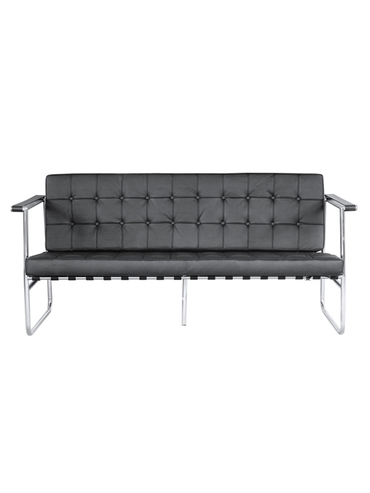 Black Quilted Sofa