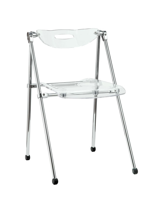 Clear Acrylic Folding Chair