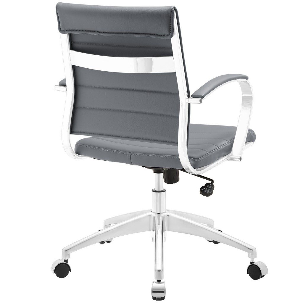 Gray Instant Operator Low Back Office Chair 3