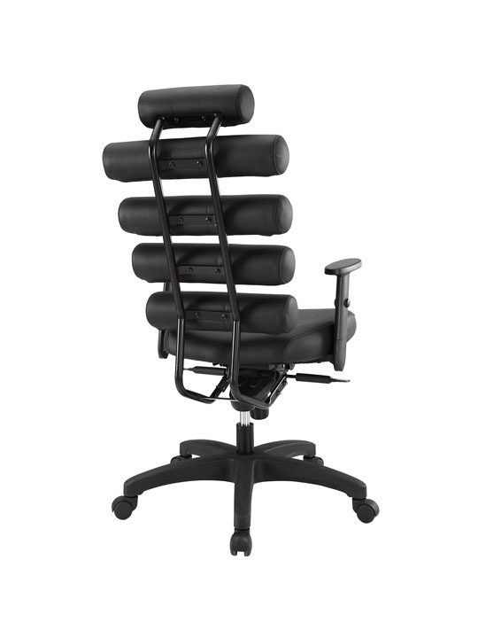 Instant Illustrator Black Leather Office Chair 3