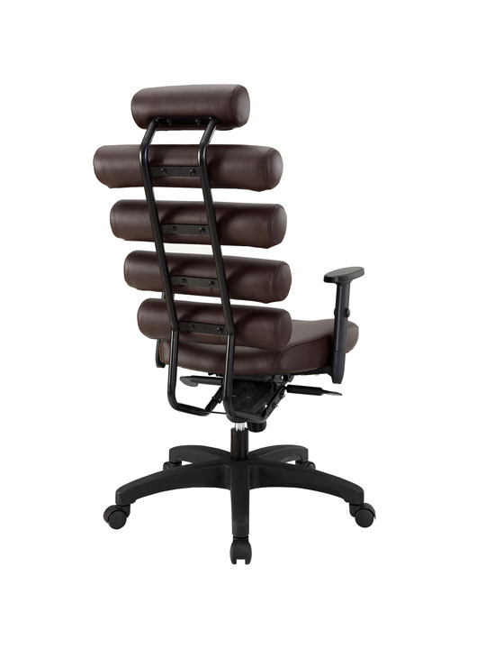 Instant Illustrator Brown Leather Office Chair 3
