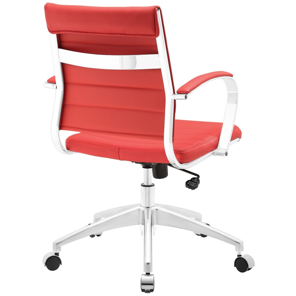 Red Instant Operator Low Back Office Chair 3
