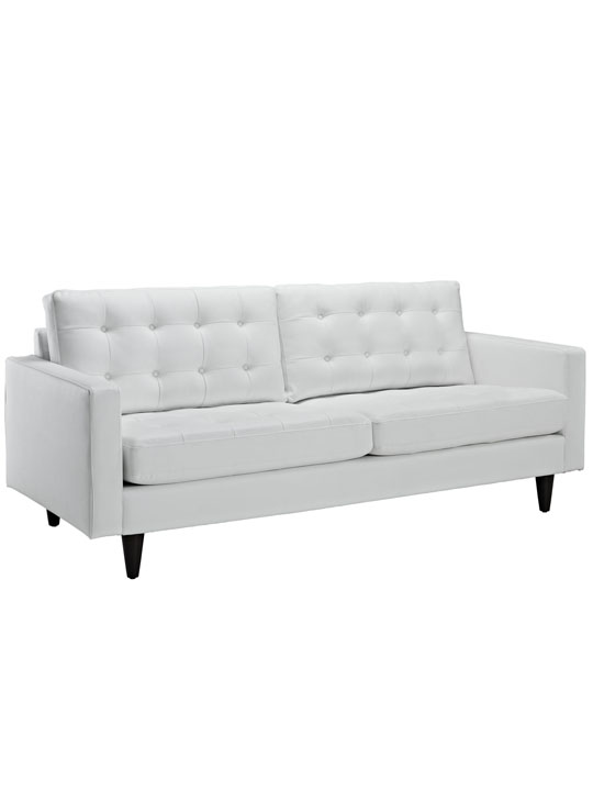 White Leather Bedford Sofa