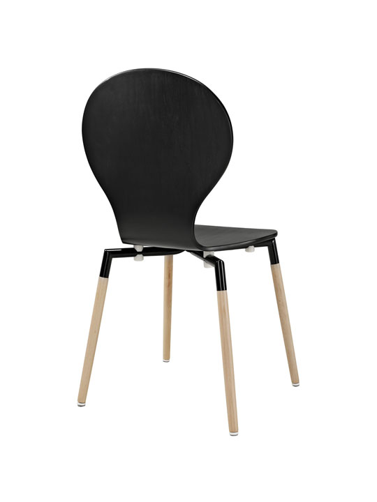 Black Ombre Wood Chair 3