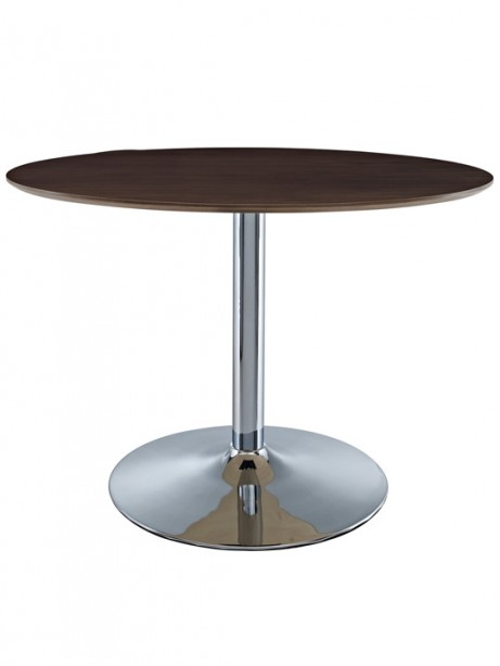 Chrome Wood Table | Modern Furniture • Brickell Collection