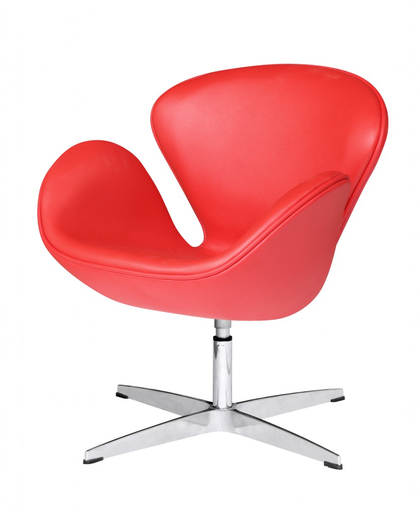 Hug Leather Chair Red 2