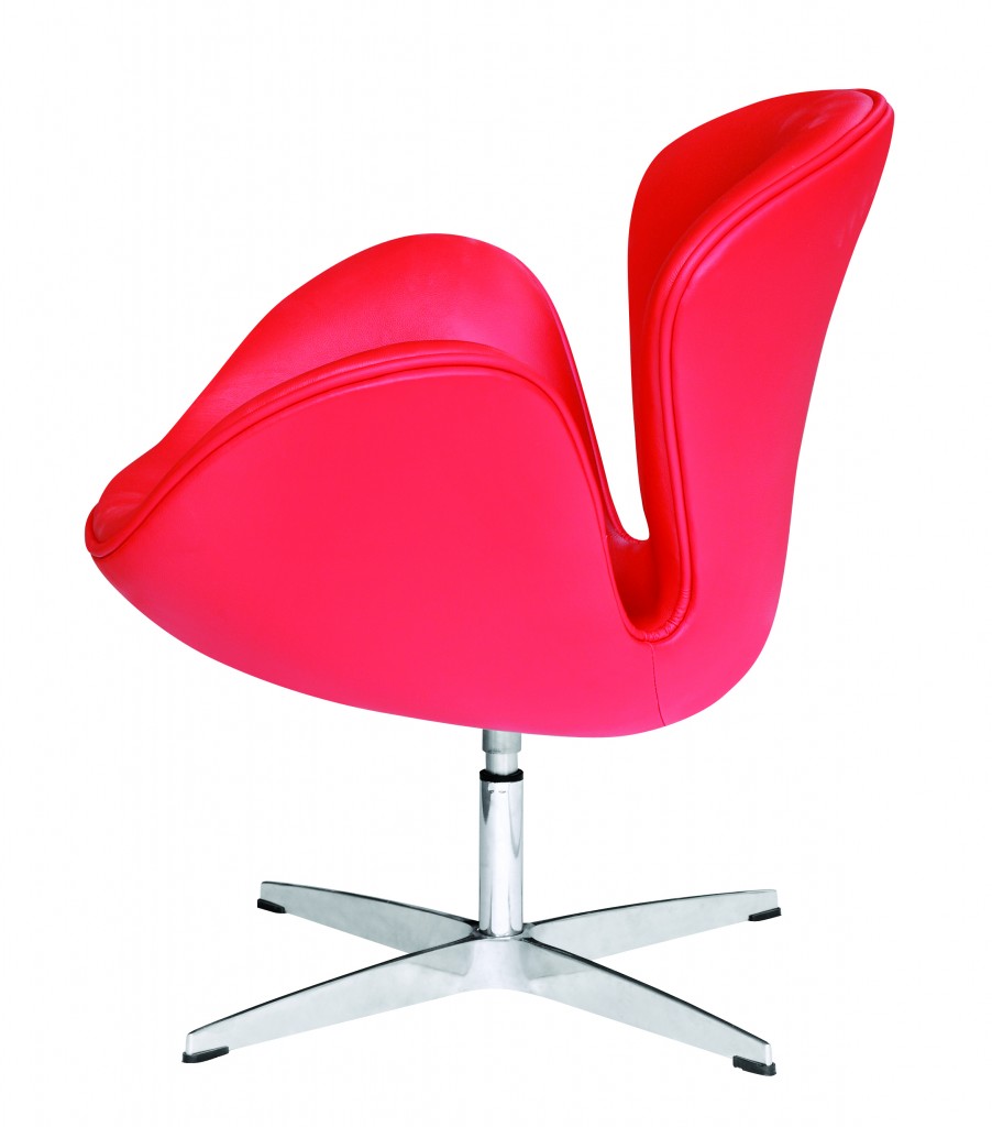 Hug Leather Chair Red 4