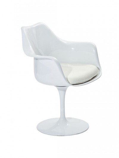 White Astro Armchair | Brickell Collection • Modern Furniture
