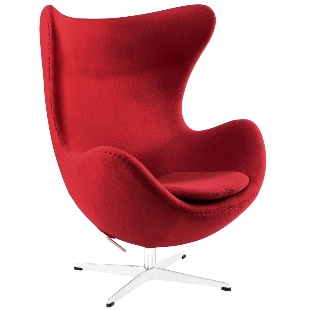 Red Magnum Wool Chair