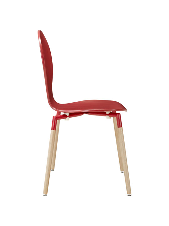Red Ombre Wood Chair 2