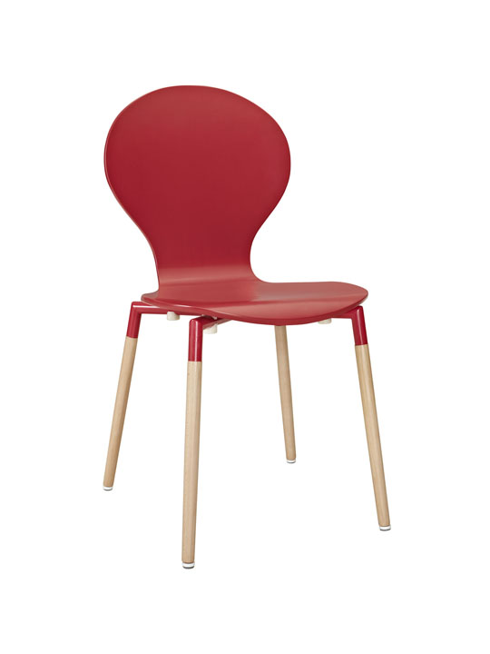 Red Ombre Wood Chair