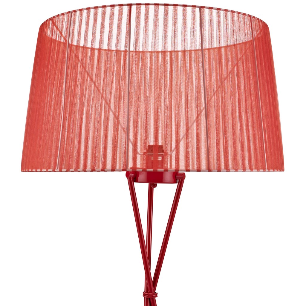 Red Silk Floor Lamp 2