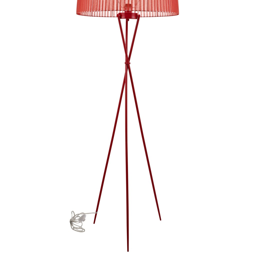 Red Silk Floor Lamp 3