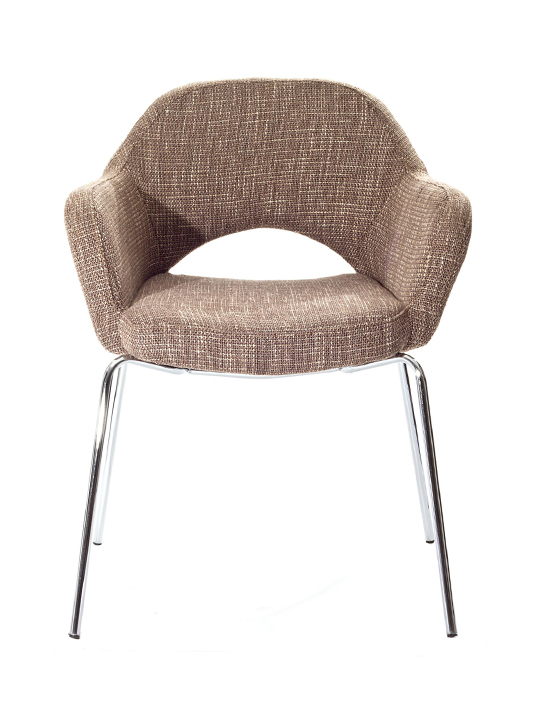 Taupe Solid Armchair