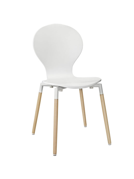 White Ombre Wood Chair