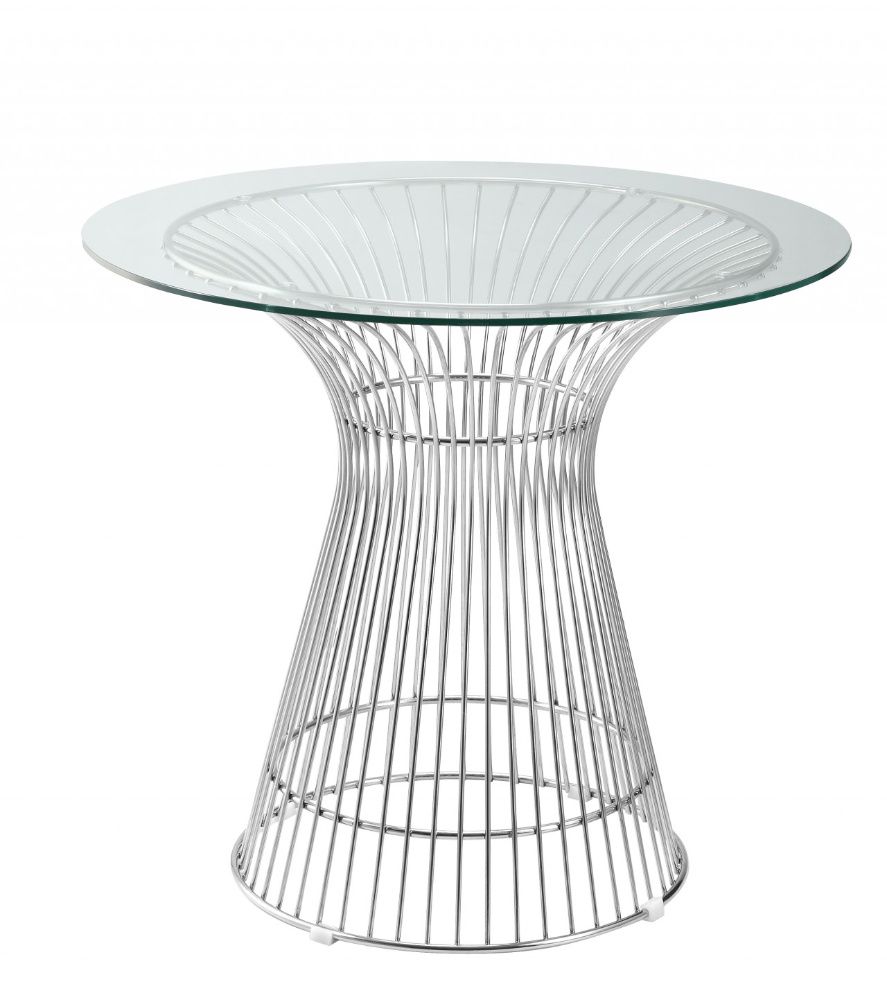 Стол Eero Saarinen Style Tulip Table белый Top MDF d80 глянцевый