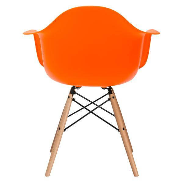 orange eames chair