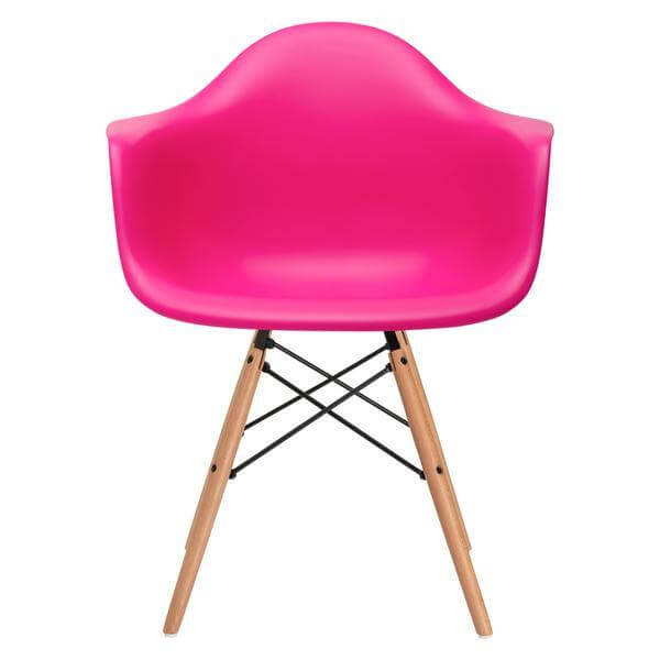 pink eames chair