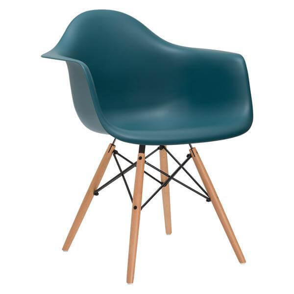 turquoise eames chair