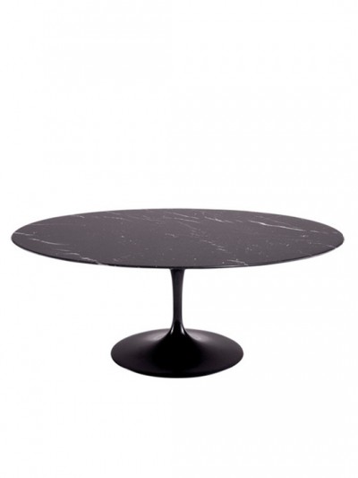 Black Brilliant Marble Oval Dining Table 78 e1435095316392
