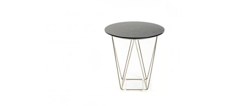 Wenge Wood Wire Side Table 2