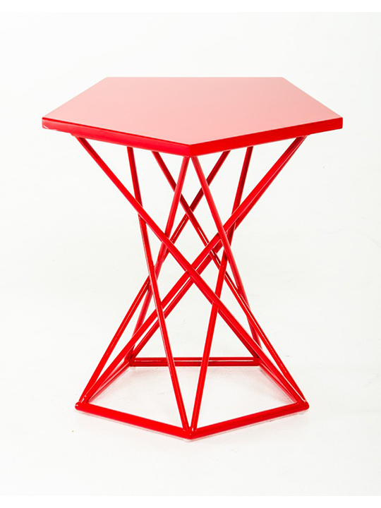 Demi Geometric Side Table