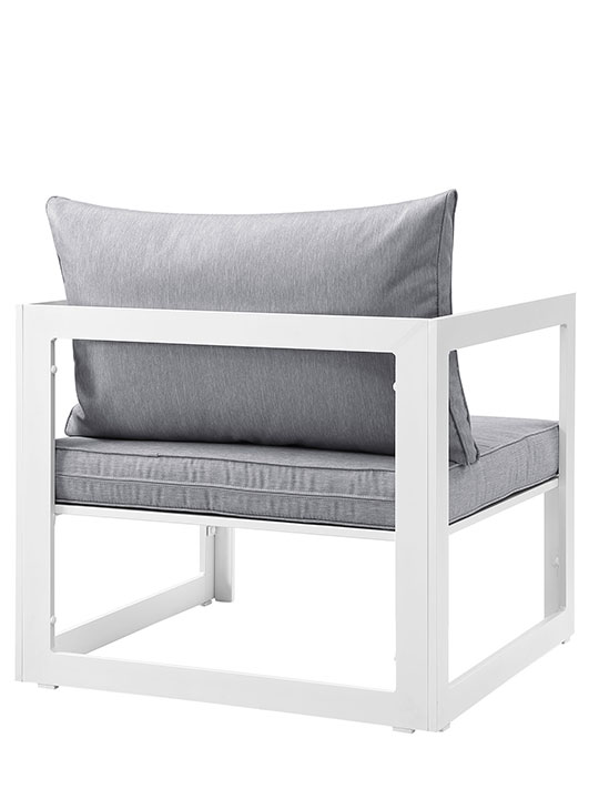 Star Island Outdoor Armchair white gray cushion 3