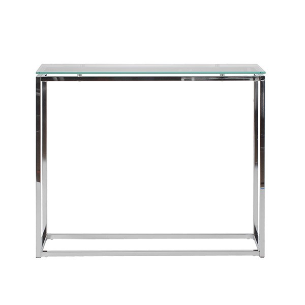 Chrome Glass Console Table1
