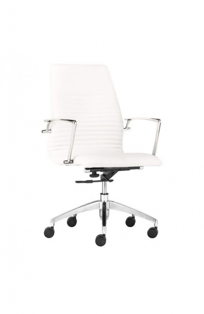 Instant Advisor Low Back White Office Chair 3