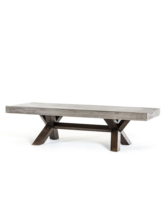 Concrete Wood Coffee Table