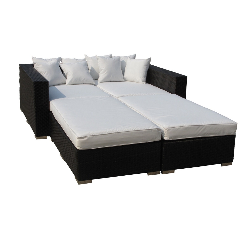 Houston Outdoor Lounge Bed White 1