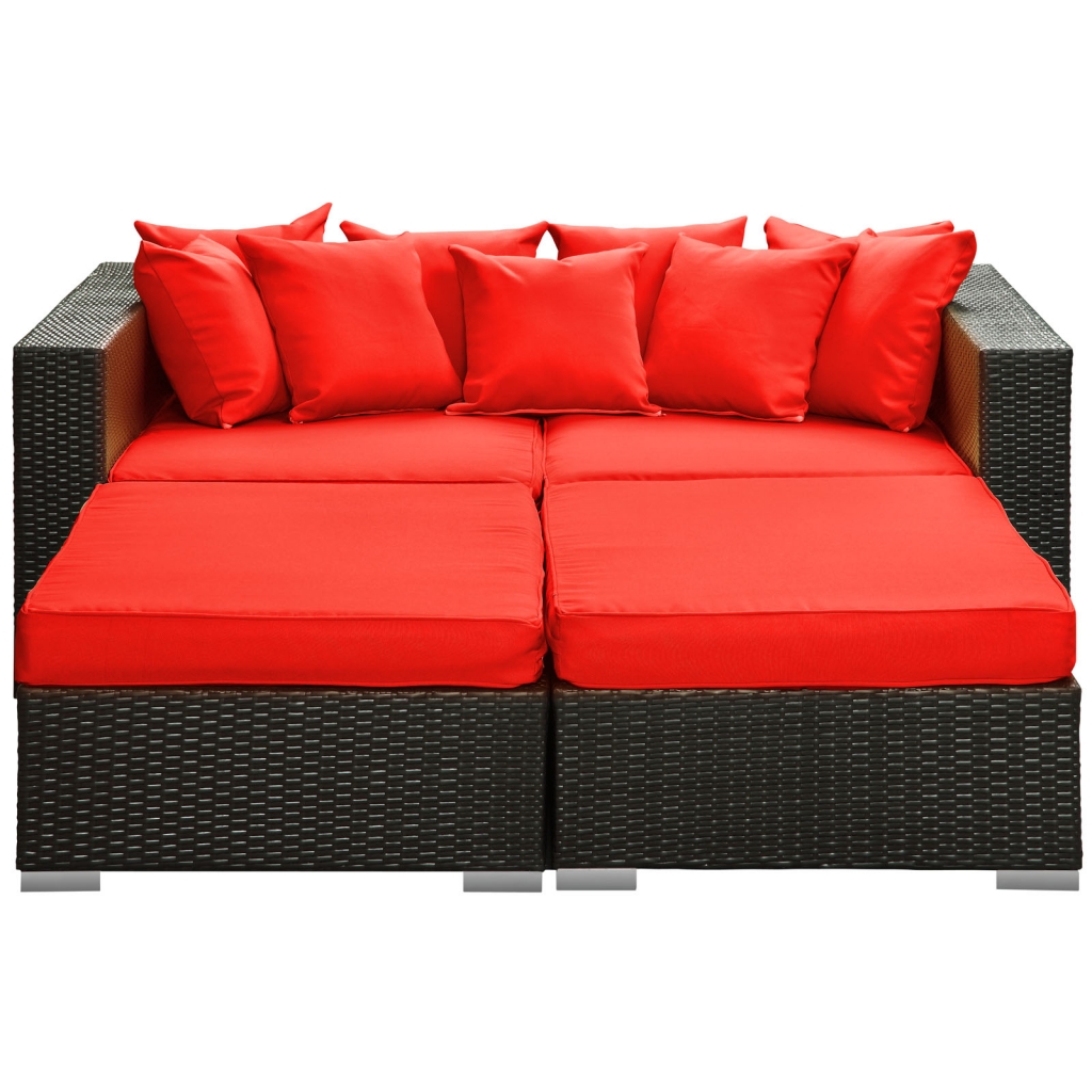 Houston Red Outdoor Lounge Bed