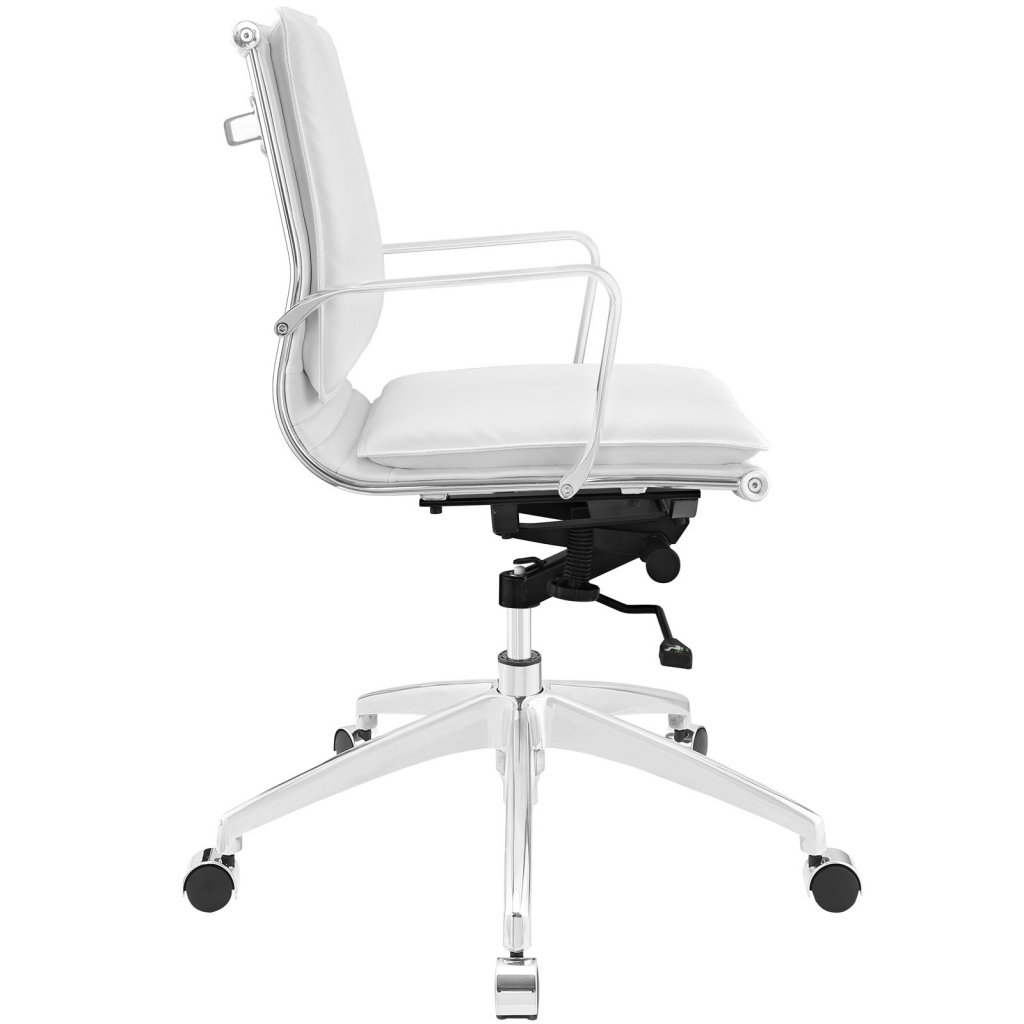 Instant Agent Low Back White Office Chair 2