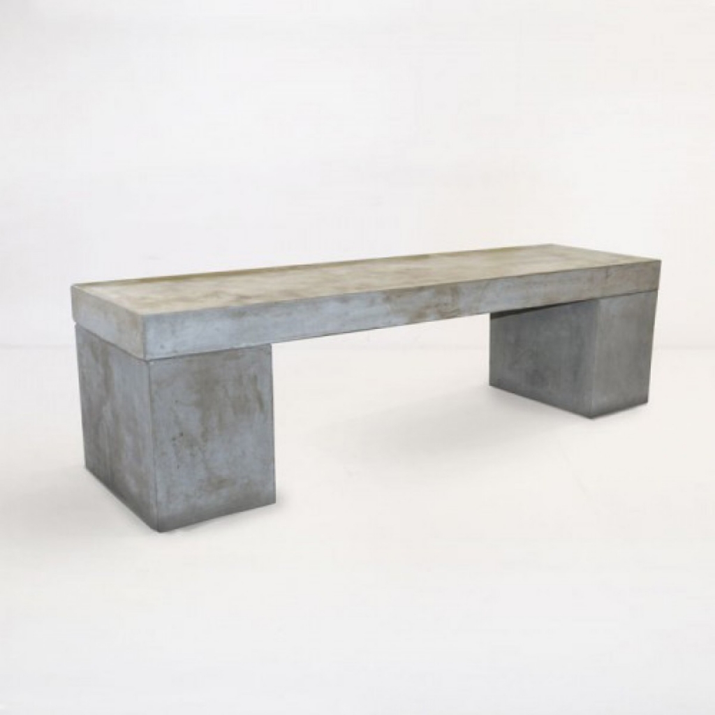 Large Concrete indoor outdoor bench