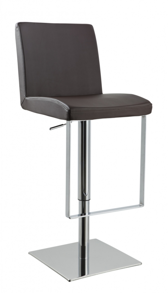Parker Brown Leather Barstool