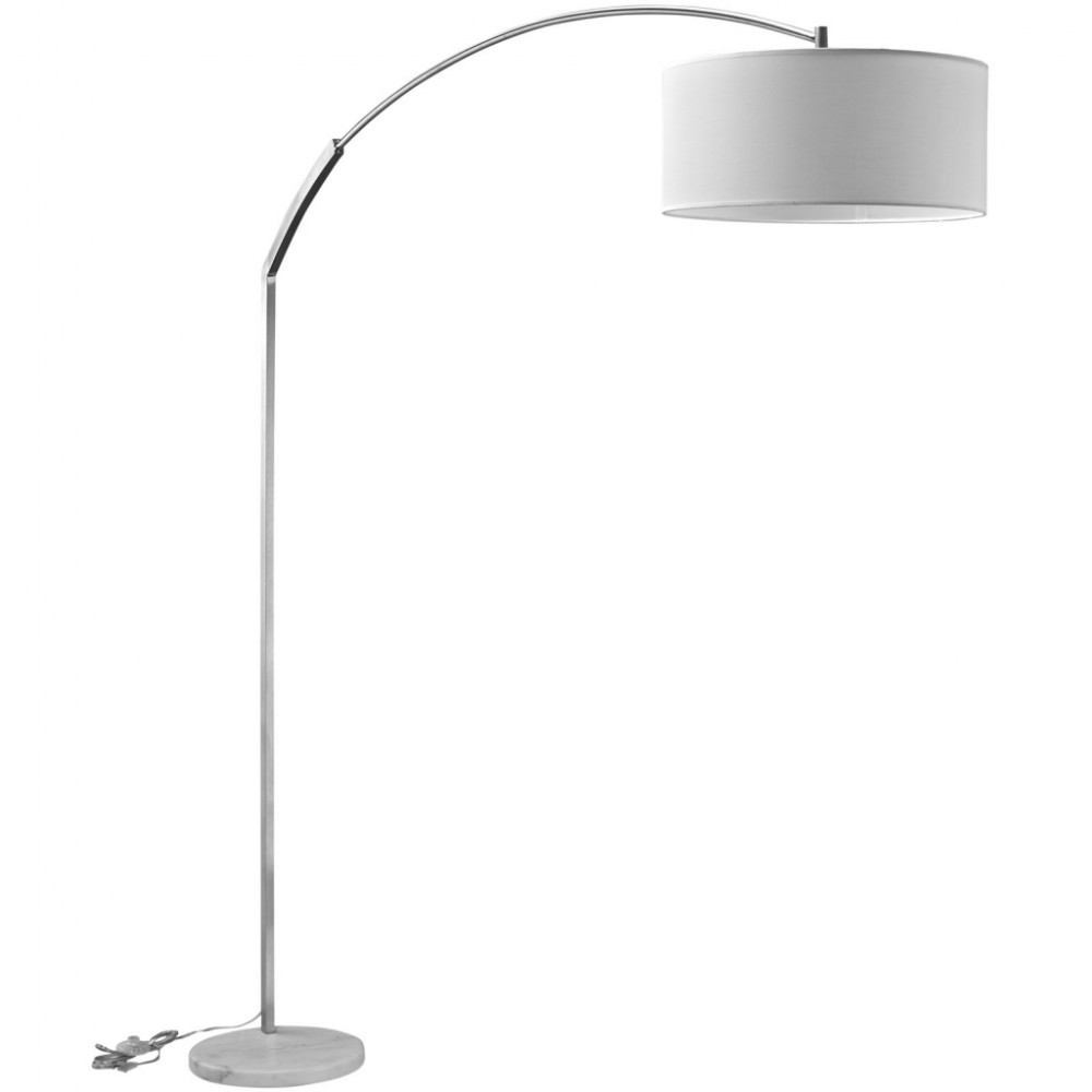 White Marble Extend Floor Lamp | Brickell Collection • Modern