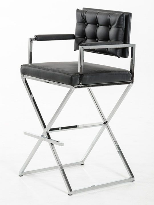 Leather Directors Barstool Modern, Leather Director Chair Barstool
