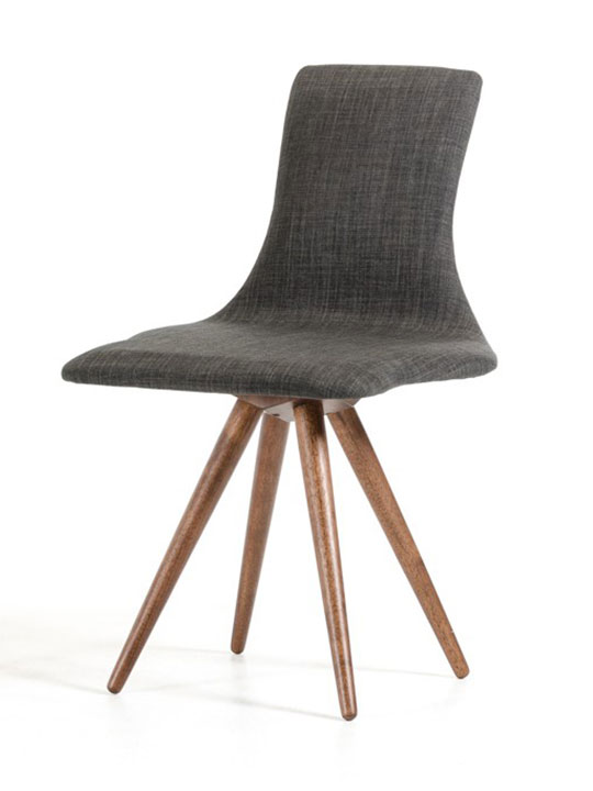 mid century gray chair