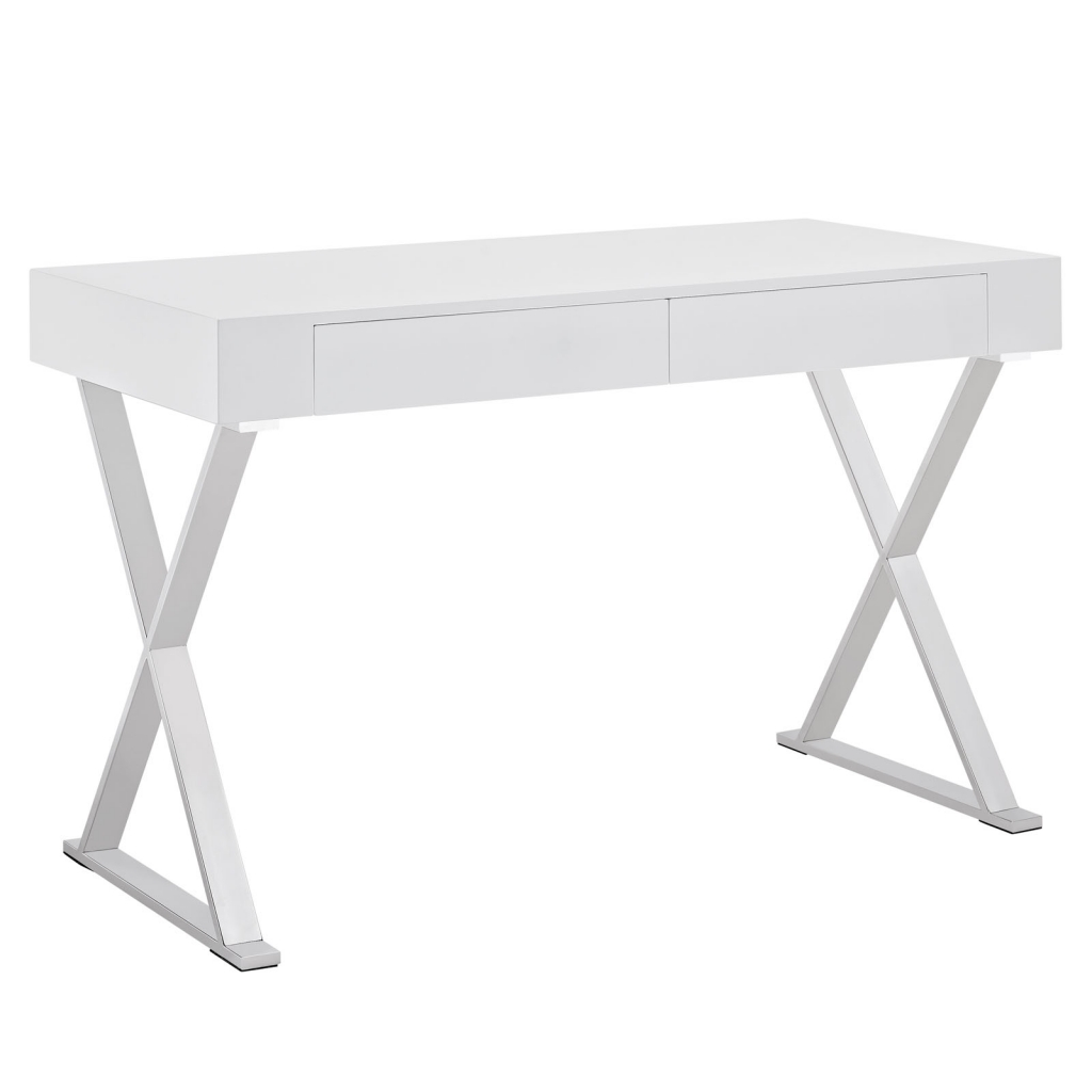 White Glam Desk 