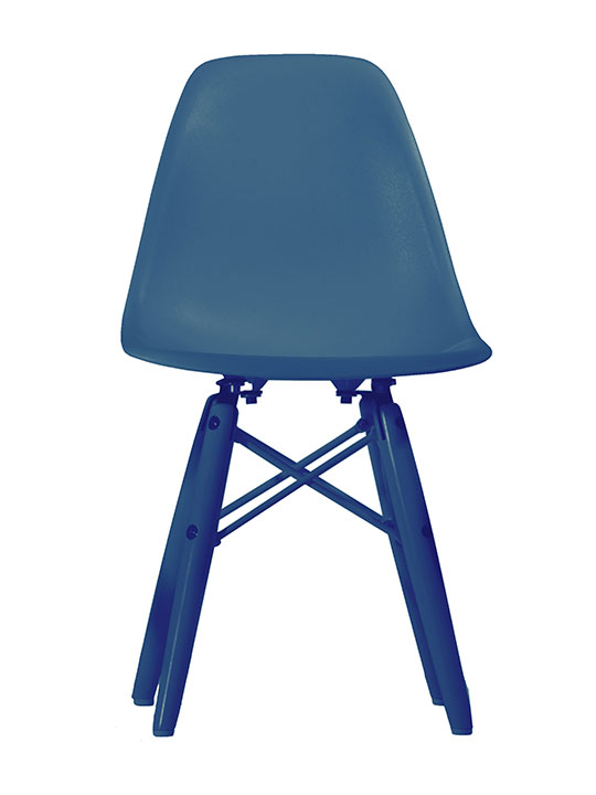 Kids ceremony colored chair blue
