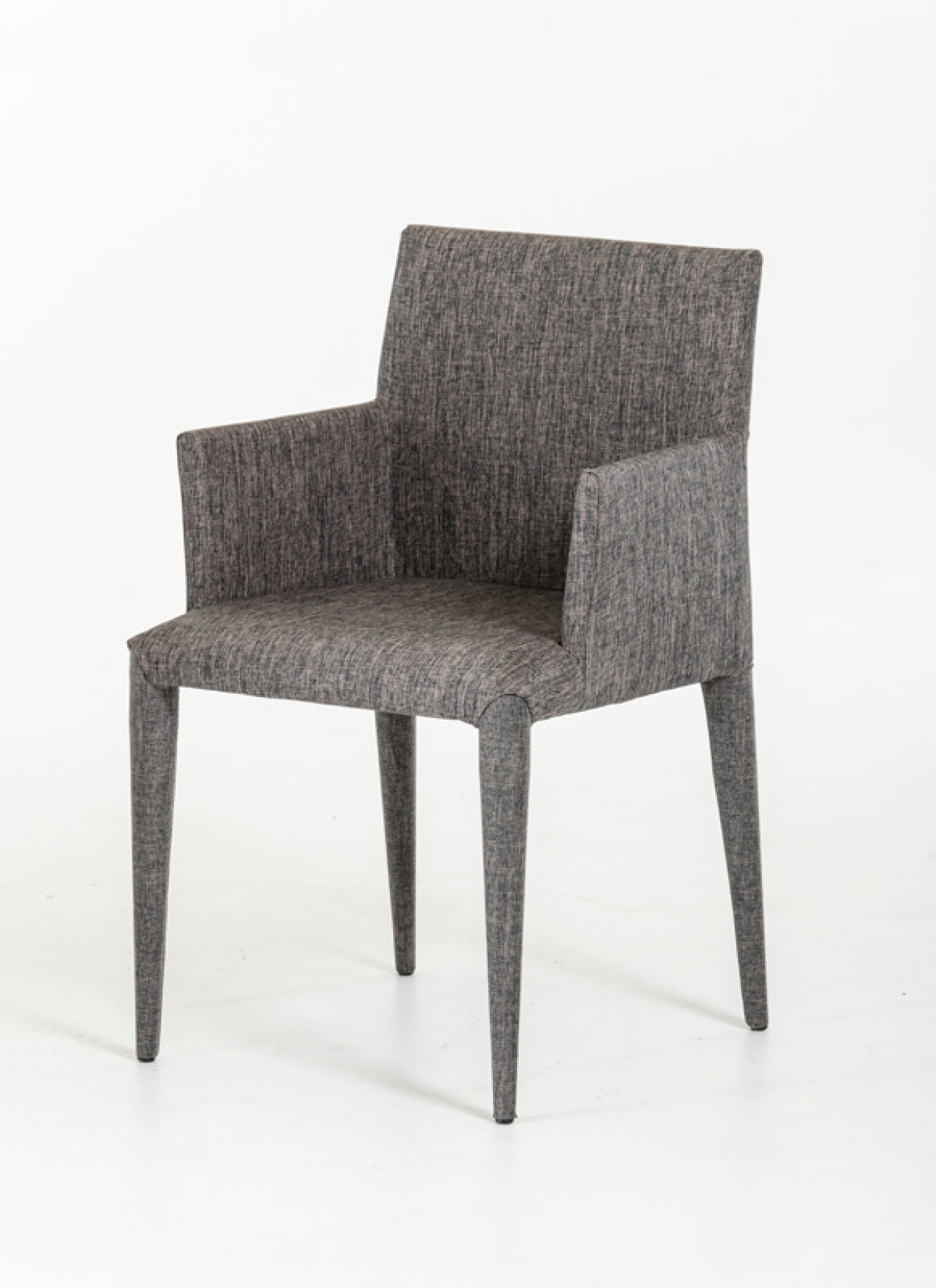 mill gray wool armchair