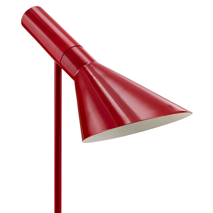 red modern table lamp