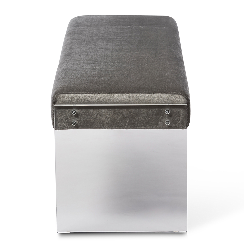 regency acrylic bench gray 3