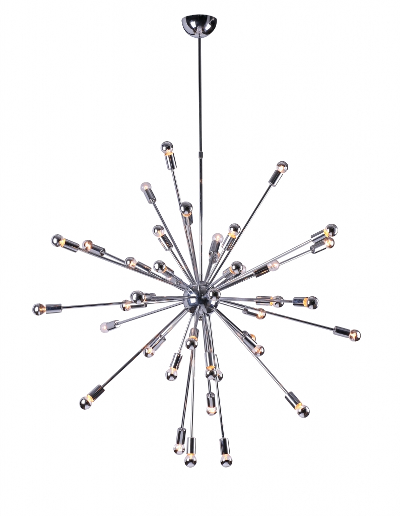 sputnik large silver chandelier 